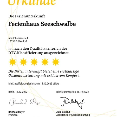 Nyaraló Seeschwalbe Fuhlendorf